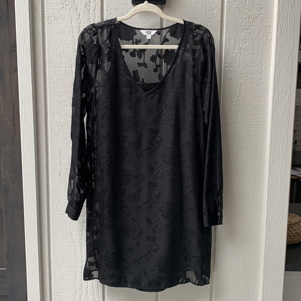 BB Dakota black floral dress